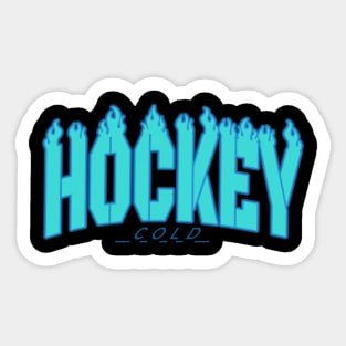 funny hockey Sticker